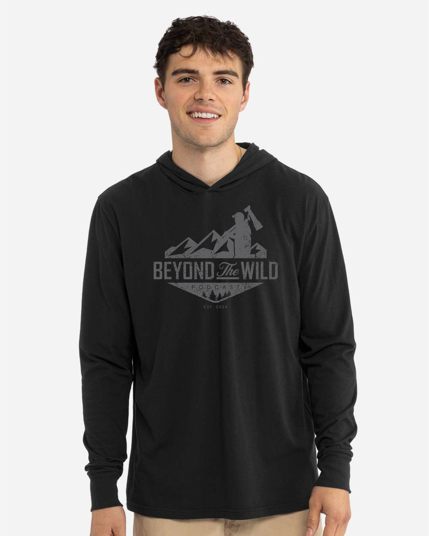 Screen Printed Hooded T-Shirt Banner Logo