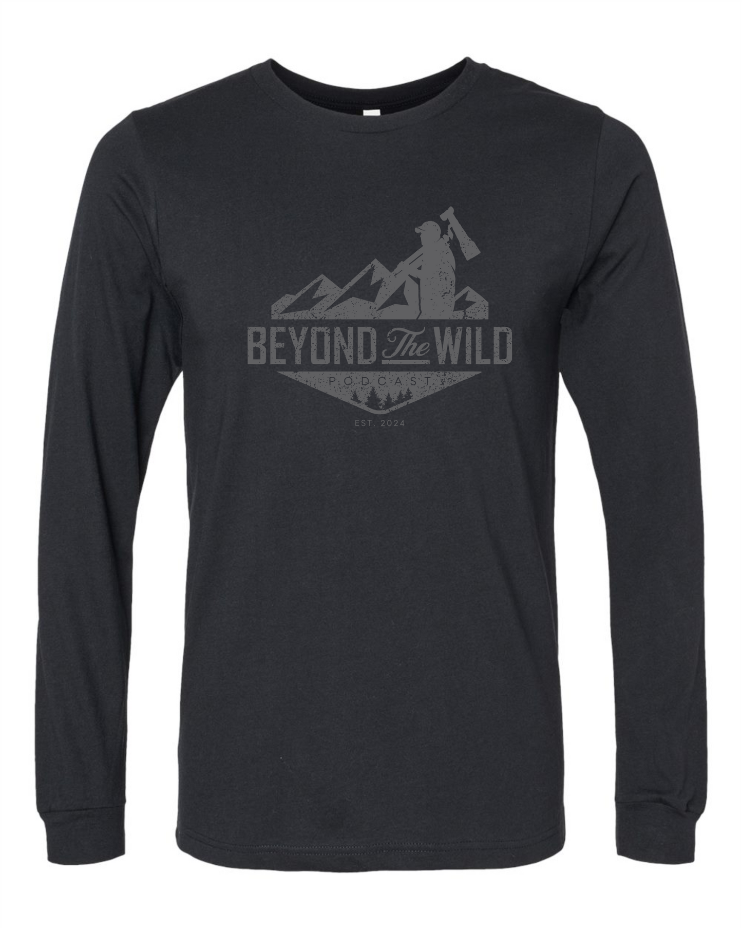 Screen Printed Long Sleeve T-shirt Banner Logo