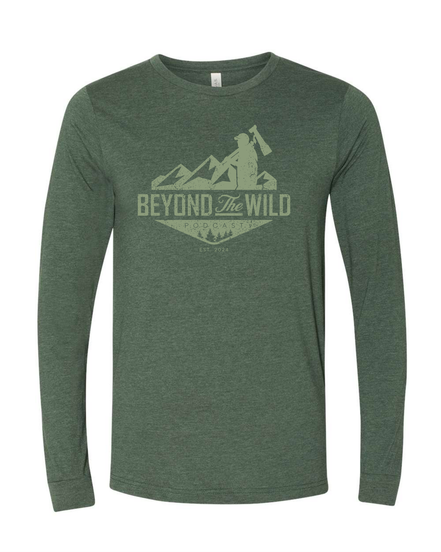Screen Printed Long Sleeve T-shirt Banner Logo