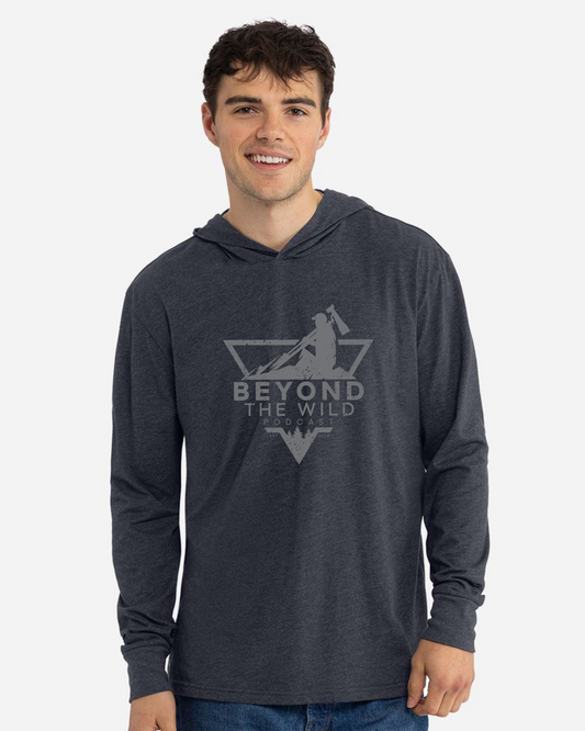 Screen Printed Hooded T-Shirt Triangle Logo