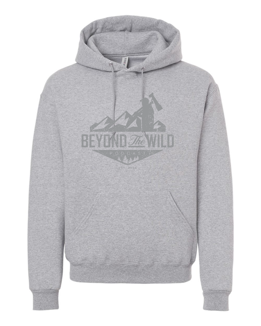Screen Printed Heavy Weight Hooded Sweatshirt Banner Logo
