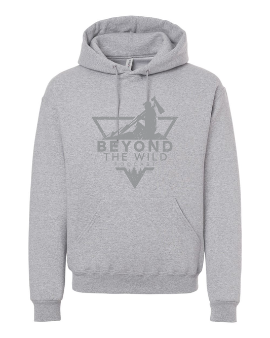 Screen Printed Heavy Weight Hooded Sweatshirt Triangle Logo
